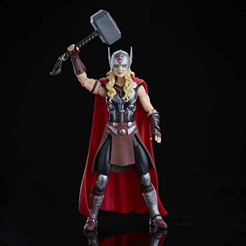 Hasbro Marvel Legends Series Тор: Любовь и гром Могучий Тор F1060 Оригинальный 6-дюймовый (15см) Фигурка с 4 аксессуарами и деталью для сборки фигурки