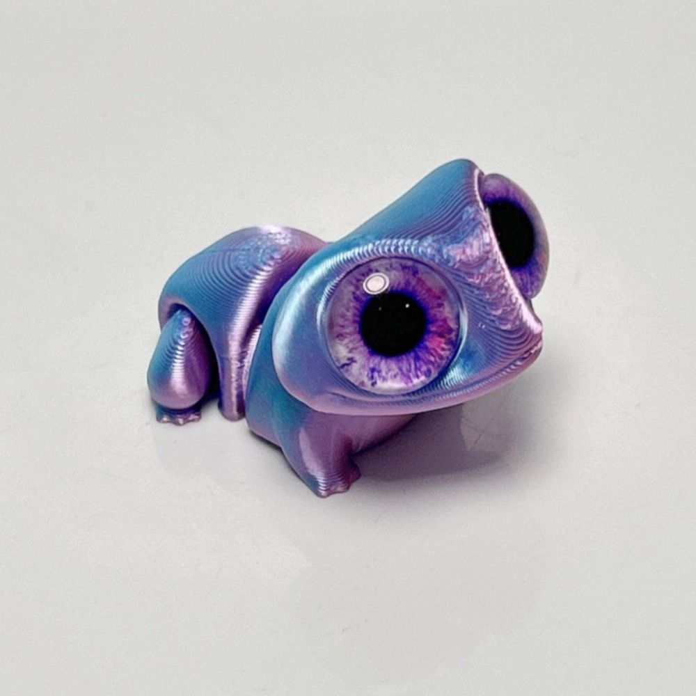 Милые Лягушки с Большими Глазами, 3D-Печать, Украшение, Реалистичная Поделка, 3D-Модель Лягушки, Мультяшная Фигурка, 3D-Игрушка Лягушка