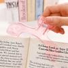 Зажим для книги Зажим для чтения Кавайные настольные аксессуары Фиксирующий для предотвращения переворачивания страниц Прозрачные матовые зажимы-папки Канцелярские товары