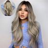 Women's Long Hair Wig Fashion Makeup Fluffy Big Wave Long Curly Hair