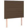 Bed Frame without Mattress Dark Brown 90x190 cm Fabric