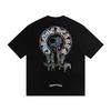 W355 CHROME HEARTS 2025 Summer New High Quality Cotton Round Neck Loose Large Size Men's and Women's T-shirt Couple T-shirt