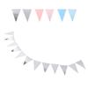 Pennant Wedding Room Children\'s Room Birthday Party Dress Up Supplies Wavy Pull Flag Pennant Bunting