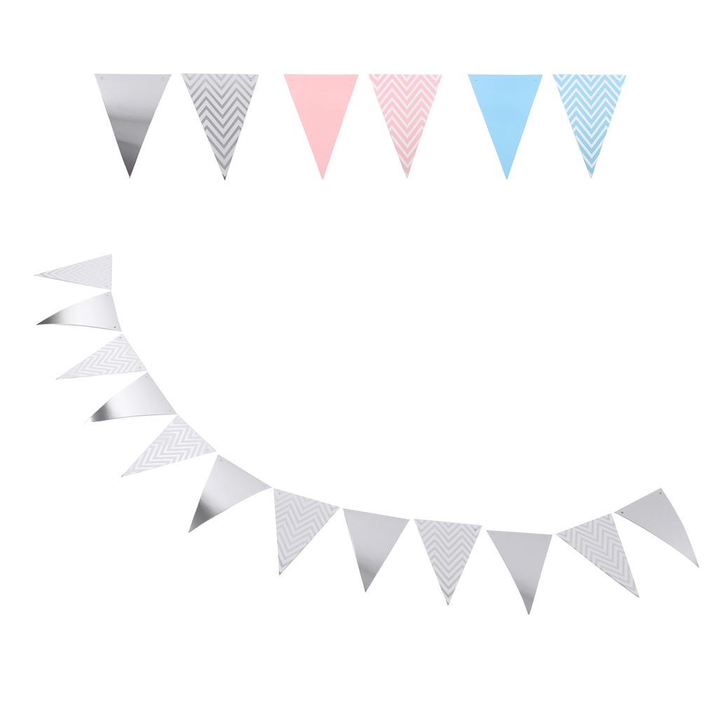 Pennant Wedding Room Children\'s Room Birthday Party Dress Up Supplies Wavy Pull Flag Pennant Bunting