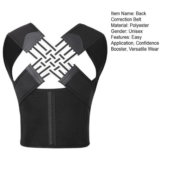Unisex Instant Posture Corrector Women Men Posture Improvement Belt Flexible Design Back Correction Belt