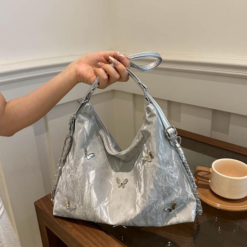 Женская однотонная универсальная многослойная сумка из искусственной кожи на молнии через плечо, сумка через подмышку, сумка-мессенджер