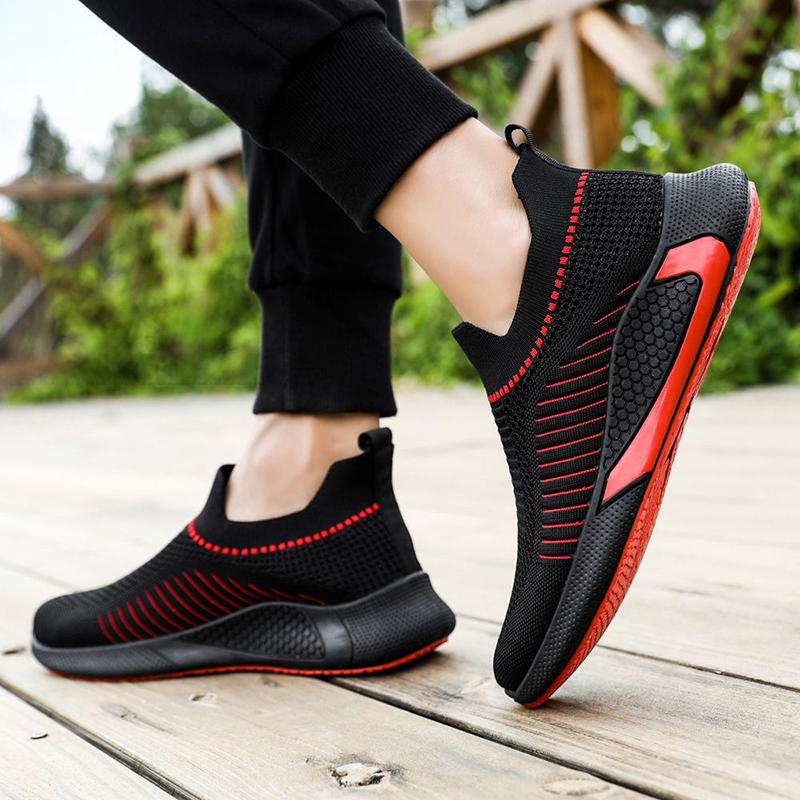 Men's Shoes Summer Breathable Mesh Sneakers Men Running Casual Sports Shoes Hollow White Shoes Tenis Masculino Sapatos