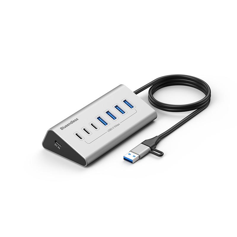 BlueShuo USB 3.2 10-Port Type-C Hub Splitter for Laptops & Desktops