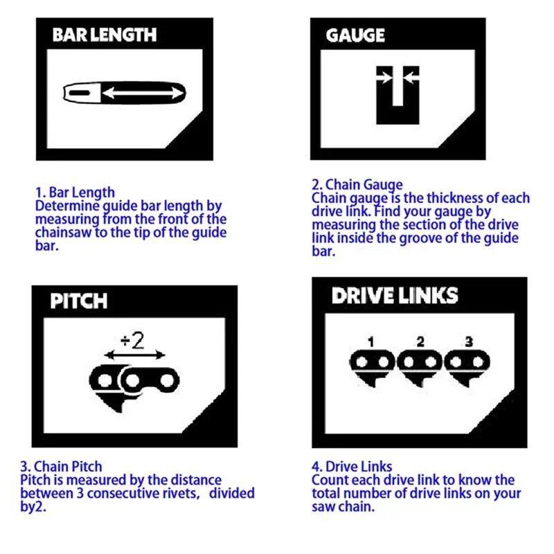 10-дюймовая цепь бензопилы 40 DL аксессуары для пилы сменная цепь бензопилы 3/8" LP 0.043" калибровочная цепь пилы для резки дерева