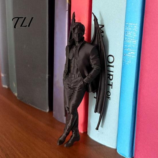 Фигурка Дьявола для Спальни, 3D-печатная Фигурка Летучей Мыши-Джентльмена, Готическая Демоническая Статуэтка Мужчины с Коллекционными Демоническими Крыльями, Скульптура в Стиле Темного Фэнтези для Дома и Офиса