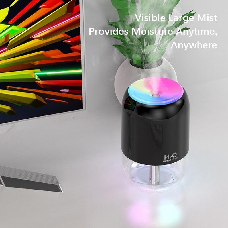 USB-увлажнитель со светодиодной подсветкой, ароматический диффузор, очиститель воздуха, освежитель воздуха для спальни, дома, автомобиля, офиса