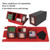 3-in-1 Card Storage Box Magnetic and Removeable Card Case with 2 Commander Display and 1 Dice Tray Holds 200+ for MTG TCG Sports
