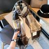 Soft Winter Plaid Scarf Warm Wrap Shawls New Long Tassel Scarves  Girls