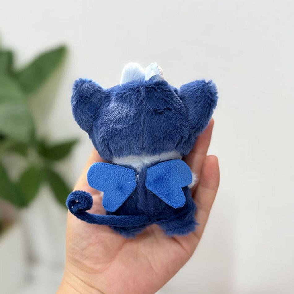Для 10 см LABUBU4.0 Для Ropa Одежда для куклы Labubu Синий кот Комплект из двух частей Серия накидок «Маленькие животные» накидка Аксессуары Подарок
