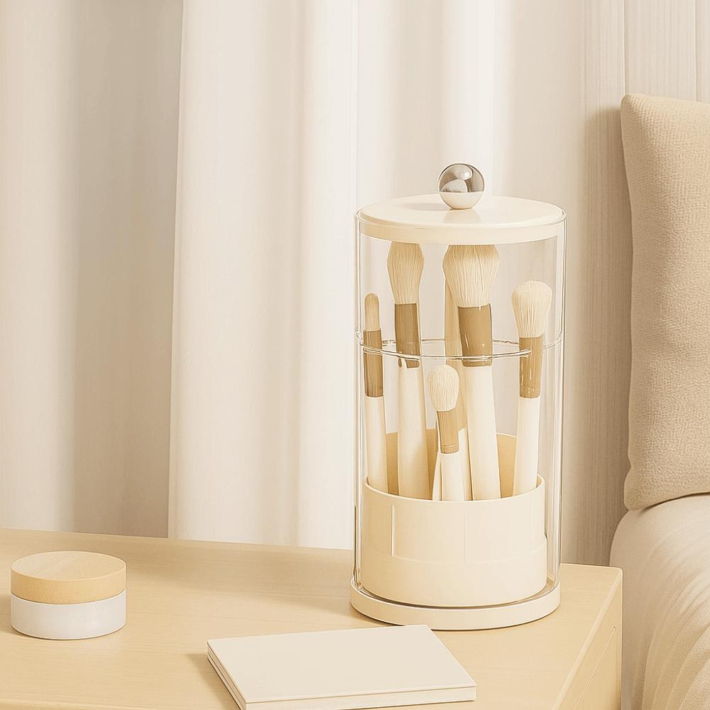 Пластиковый ящик для хранения косметики большой вместимости, туба для хранения кистей для макияжа, ванная комната