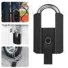 Heavy Duty Fingerprint Padlock with APP Waterproof Smart Lock with Key for Warehouse Fence Outdoor