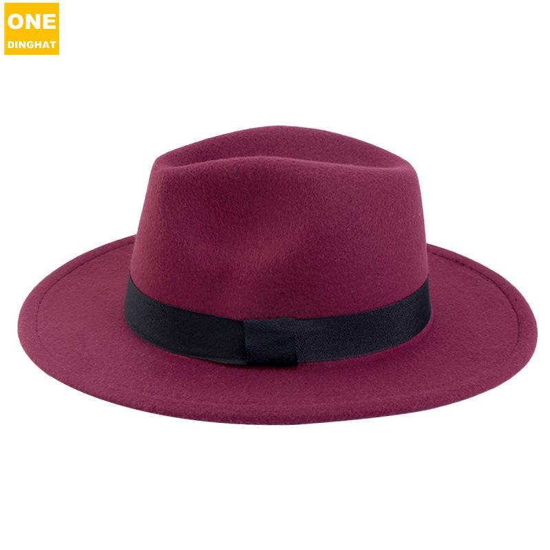 Fashion Men'S And Women'S Wool Top Hat Jazz Hat Gentleman'S Hat Felt Hat Jdl-17