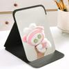 Women Mini Mirror Folding Makeup Hand Mirror Portable Single-Side Mini Cosmetic Mirror Foldable High Definition Vanity Tools