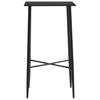 3 Piece Bar Set Fabric Dark Grey