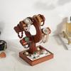 Универсальный прочный деревянный держатель-дисплей для ювелирных изделий и аксессуаров, портативный для организации витрины часов и браслетов