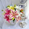 Luxury Lily 3d Printed Fake Flowers For Wedding Celebrations And Studio Use