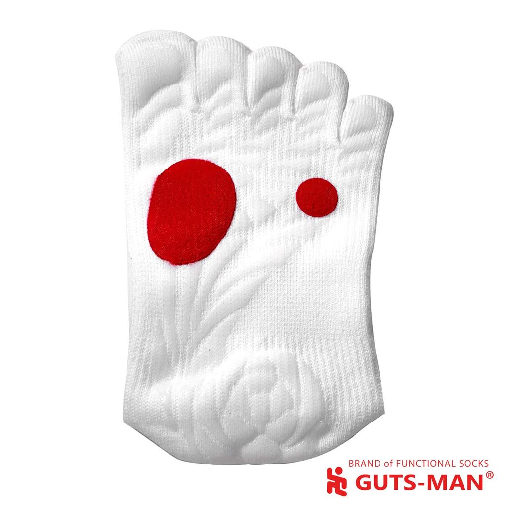Gutsman Fighting Set L Five-Toe Socks, 2-Pair (FM-03) (White, 27-29cm)