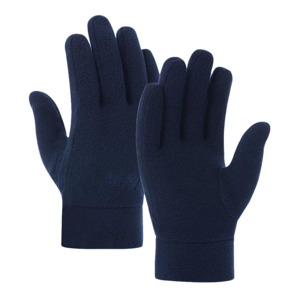 Driving Gloves Fleece Outdoor Sport Full Finger Mittens Thick Plush Women Gloves Furry Warm Mitts