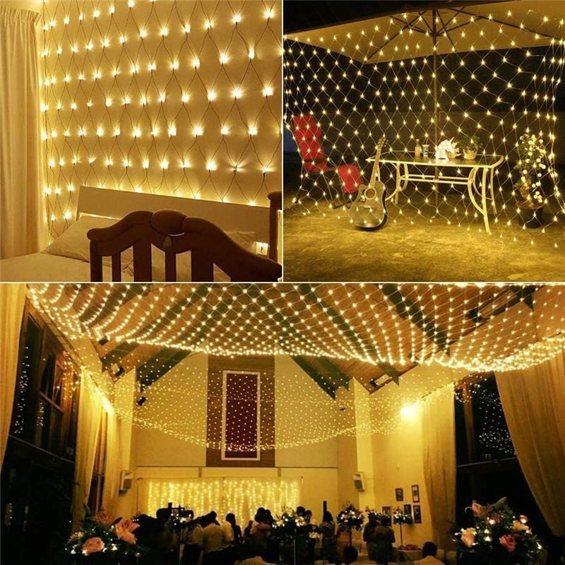 3Mx2M 6Mx3M Christmas Lights Outdoor Indoor LED Fairy Lights Curtain Wedding Lamp for Decoration Party Garden Holiday Lighting