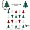 2pcs Red White Green Christmas Decorations 3D Christmas Tree Paper Streamers Party Banner Garland Christmas Party Decorations Hanging Decor