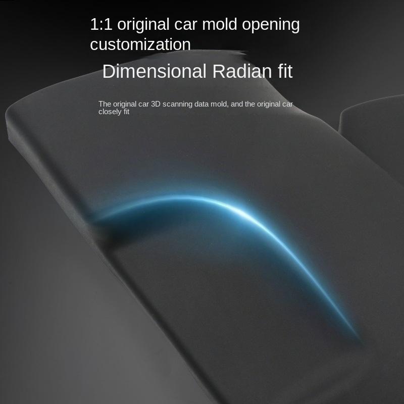 Door Frame Guards for Tesla Model 3 Highland TPE Suede Protective Plate Anti-kick Pad Car Center Column B-pillar Two-sided Guard