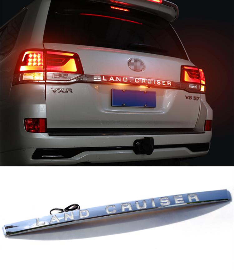 Светодиодная декоративная полоса на заднюю дверь с тормозными огнями для Land Cruiser 2008-2023