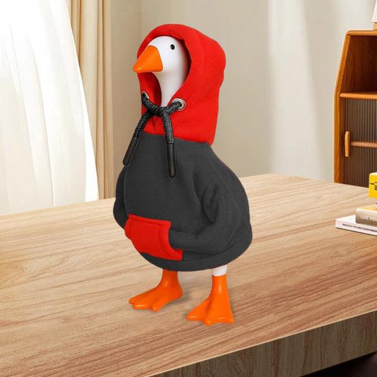 Толстовка Yousheng Mini Goose для 7-дюймовой настольной статуэтки гуся, мягкий настольный костюм гуся, милая одежда для питомца, забавный подарок для любителей гусей