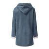 Women Casual Fashion Outerwear Long Sleeve Hooded Jacket Coat Autumn Winter Solid Color Print