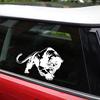Car Sticker 3D Fiery Wild Panther Hunting Funny Sticker On Car Stickers and Stickers