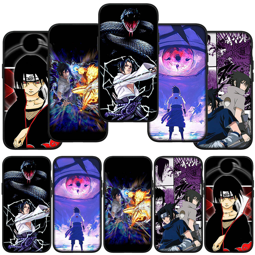 Phone Case for iPhone 17 15 16 Plus Redmi Note 14 12 11 13 Pro Max Huawei P30 P20 Lite OPPO A60 A40 A80 A54 Sasuke Uchiha Coque Narutos Cartoon Cover