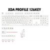 Колпачки для клавиш PBT профиля XDA с японскими символами, 126 шт., молочно-белые, минималистичная тема для кастомизаторов механических клавиатур