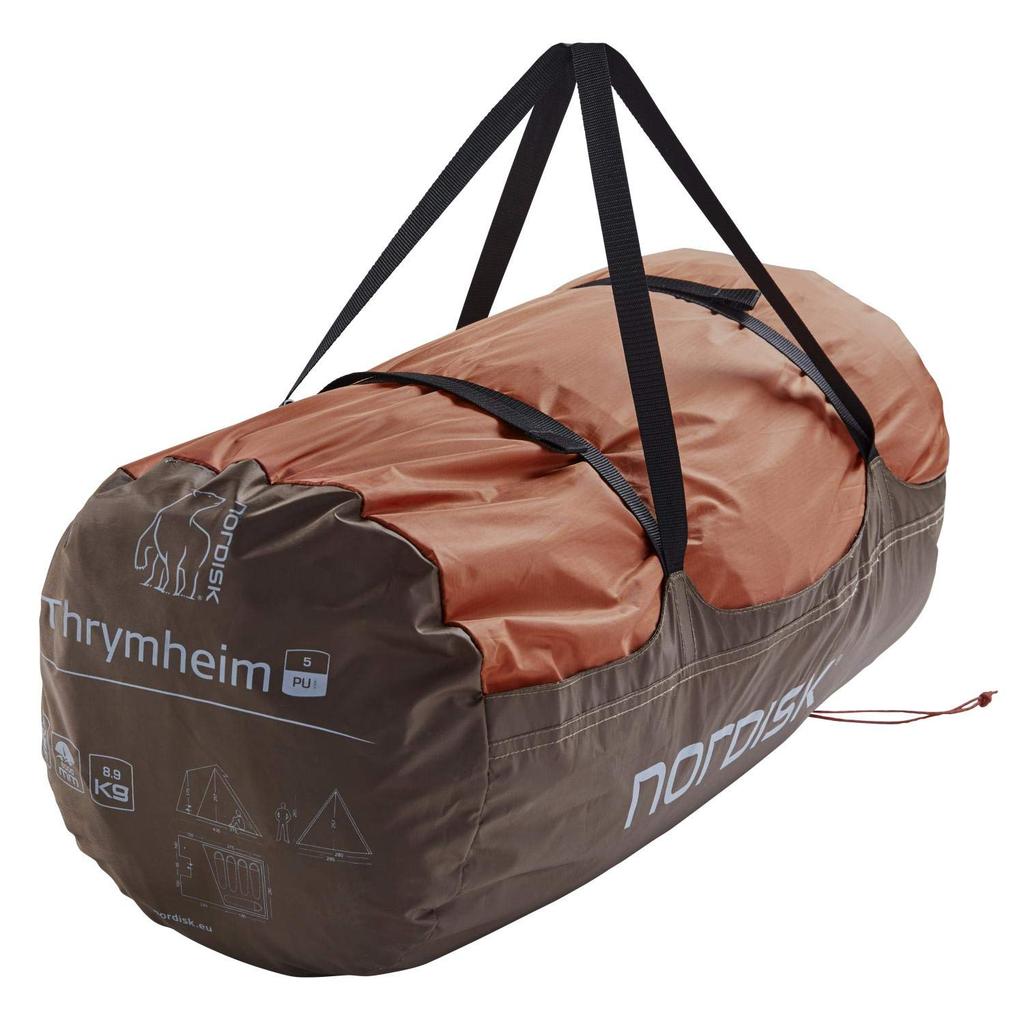 Палатка для кемпинга NORDISK Outdoor Thrym Helm 5 Tipi Type Pole Free PicanteCashew 5 человек (Тримхейм 5 ПУ) 122054
