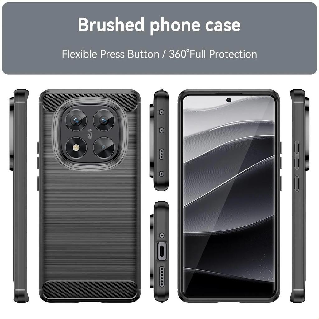 Phone Case For Xiaomi Redmi Note 14 Pro Plus 5g ,flexible Tpu Fiber Protective Cover For Redmi Note 14 Pro Plus 5g