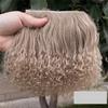 Mongolia Fur Sheepskin Wool Extensions Hair Row BJD Dolls Wigs SD Blyth Wigs  Doll Toy Accessories