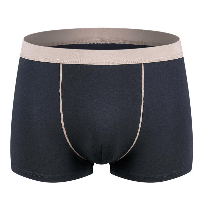 Мужское нижнее белье бесшовное сексуальное больших размеров с плоскими углами, свободные молодежные трусы средней посадки
