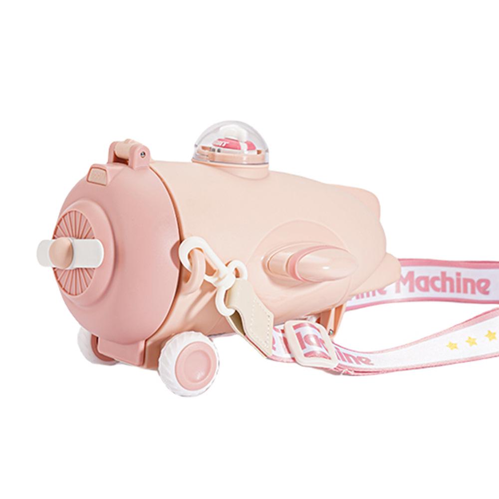 Креативный стакан с трубочкой Tritan в виде самолета для мальчиков - Безопасный, прочный, дизайн кроссбоди