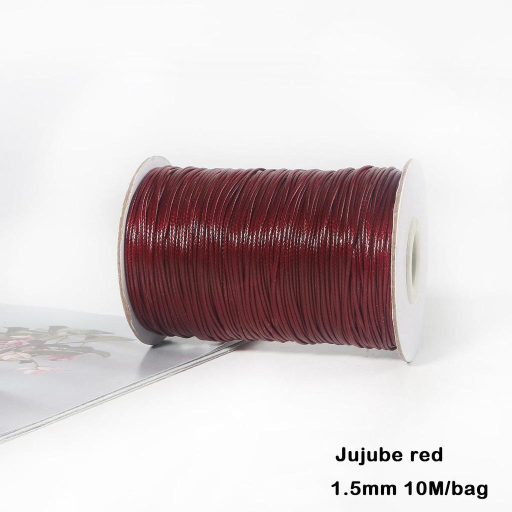 Разноцветные вощеные хлопковые шнуры для макраме, ювелирные бусины, изготовление ювелирных изделий своими руками