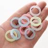 10 Pcs Fashion Resin Luminous Ring Rings Minimalist Aesthetic Finger Rings Simple Candy Color Stackable Ring Jewelry