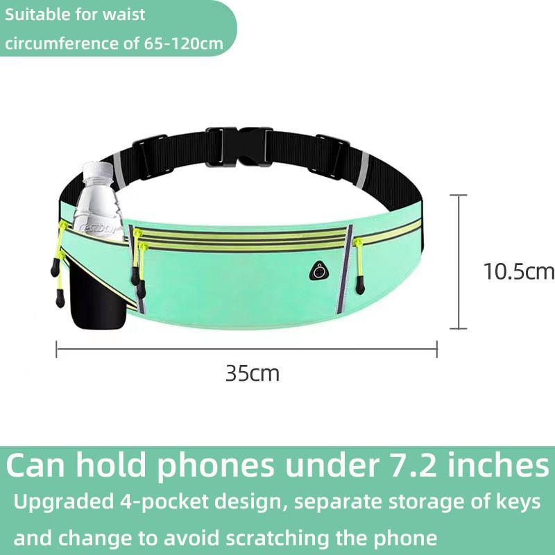 Персонализированная сумка для мобильного телефона для бегового оборудования, поясная сумка шириной 7 дюймов, ультратонкая и многофункциональная женская сумка для ключей, несколько наружных карманов.