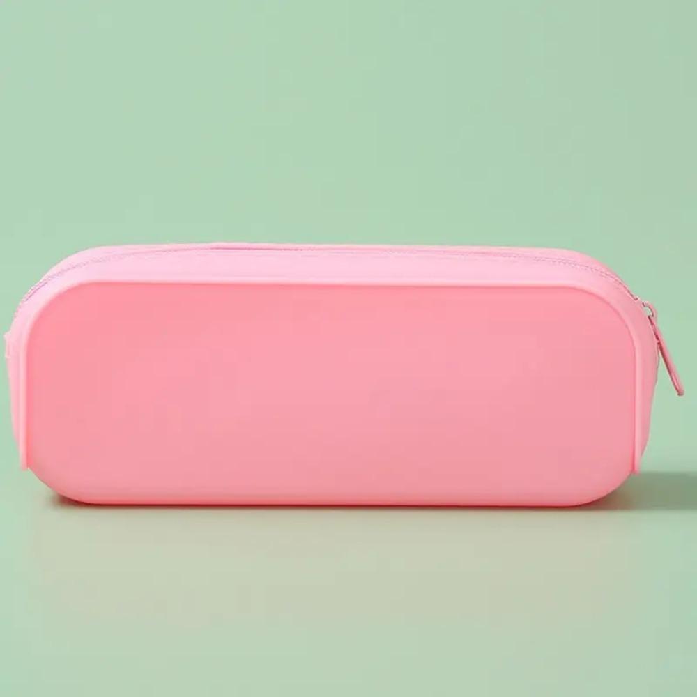 Large Capacity Silicone Pencil Case Waterproof Pen Bag School Supplies Stationery Bag Student