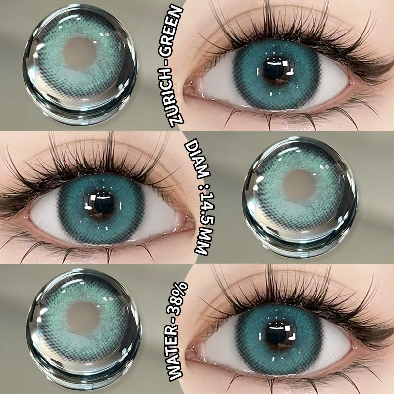 Eyeshare Gray Color Contact Lenses for Eyes Brown Eye Korean Colored Lenses Beautiful Pupil Eye Makeup Colorful Pink Lens 2pcs