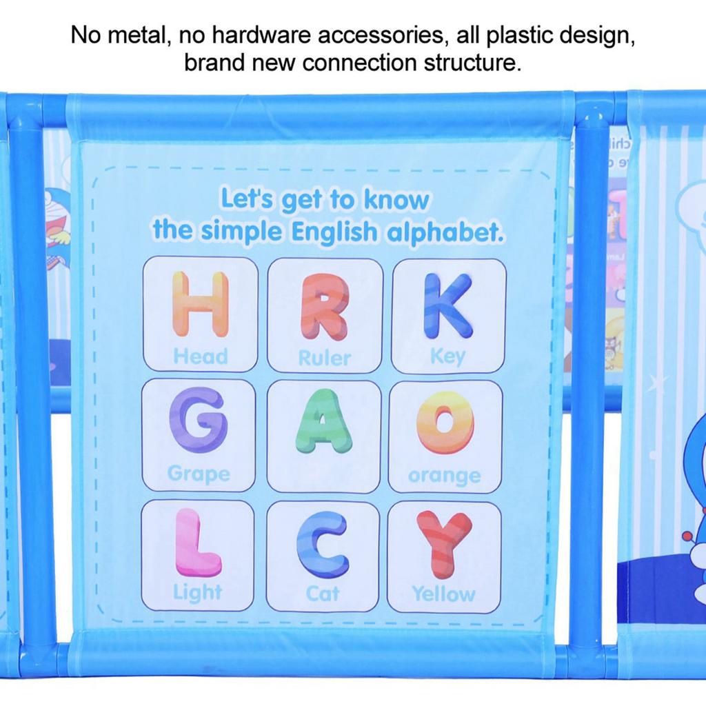 Детский манеж для игр малышей, ограждение для игр в помещении, защитное ограждение для игрового домика(синий)