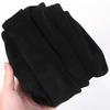 Handmade DIY leather material made of suede cowhide, suitable for both shoes and bags, dual-sided black split suede leather
