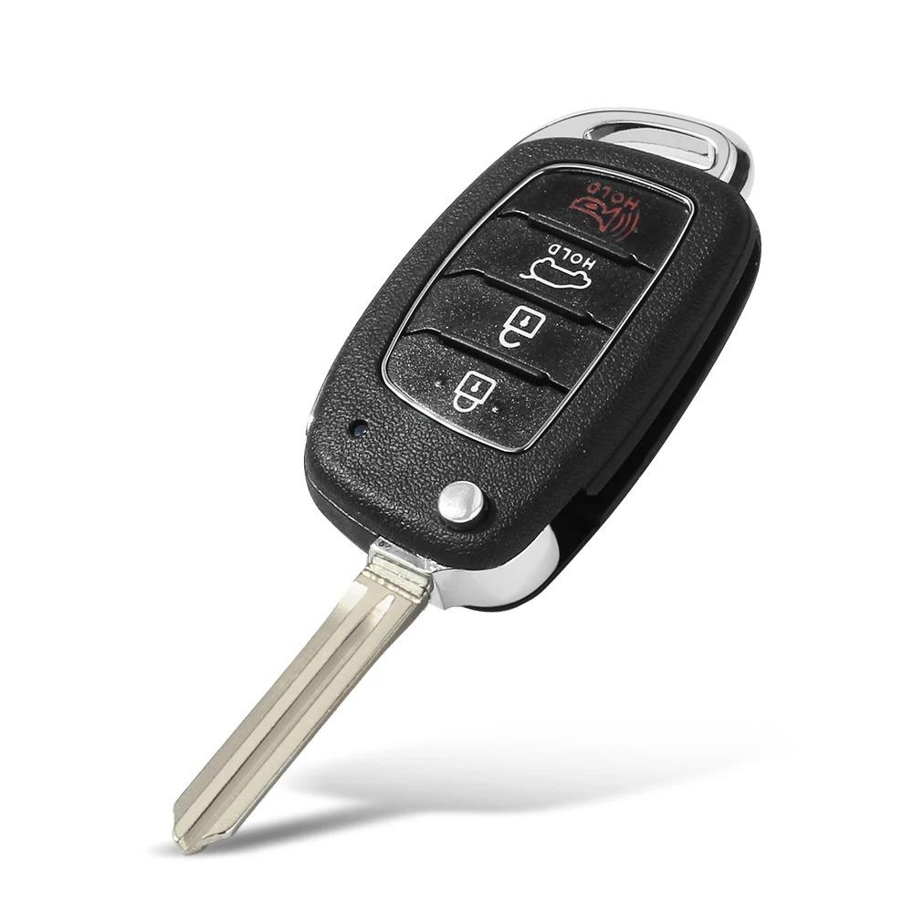 Корпус ключа дистанционного управления с 2/3/4 кнопками для Solaris Creta Ix25 Kona Tucson Sonata I40 Elantra Ix35 I20 Ix45 2017-2019