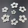 50/100Pcs ABS Imitation Pearl Flower Petal Beads Pendants for DIY Necklace Bracelet Earring Jewelry Making